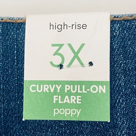 NWT Re generation by Celebrity Pink 3X Poppy Stretch Curvy Pull-On Flare Jeans - Picture 4 of 12